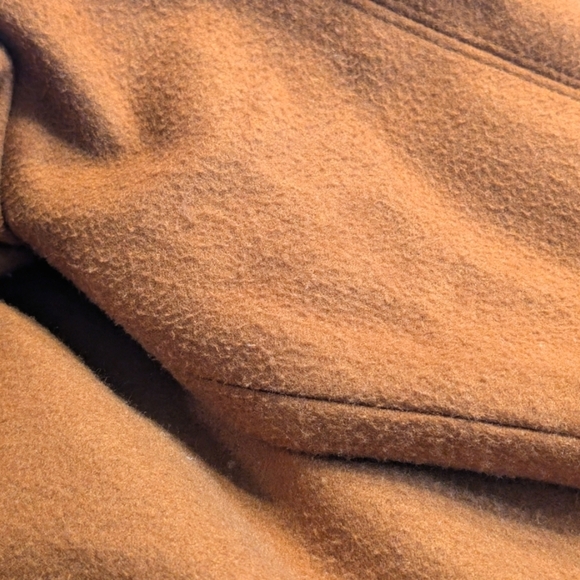 Brown Longline Funnel Neck Coat Size Small - Picture 5 of 8